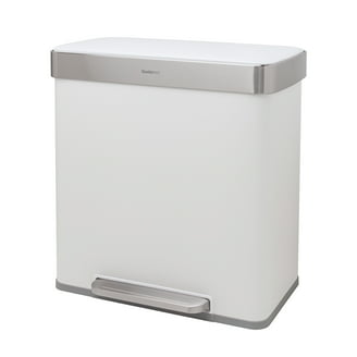 simplehuman 40L Slim Touch-Bar Trash Can, Brushed Steel - Walmart.com