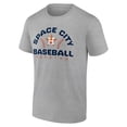 thumbnail image 2 of Men's Heather Gray Houston Astros Team Go For Two T-Shirt, 2 of 3