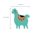 thumbnail image 2 of IBASETOY  Alpaca Style Wooden Pushpins Assorted Color Decorative Drawing Pins 20Pcs, 2 of 8