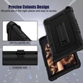 thumbnail image 2 of FIEWESEY Case for Walmart Onn 8 Inch Gen 3 2022 Tablet(Model:100071483),Shockproof Kids Rugged Case with Shoulder Strap&Stand Cover for Walmart Onn 8 Gen 3 2022+Screen Protector(Black/Black,1 Pcs), 2 of 6