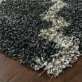 thumbnail image 4 of Oriental Weavers Henderson Shag Area Rug 092K1 Charcoal Ogee Curves 3' 10" x 5' 5" Rectangle, 4 of 4
