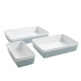 thumbnail image 1 of Martha Stewart 3 Piece Stoneware Baker Set, Blue, 1 of 4