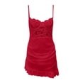 thumbnail image 5 of BRICH Sets for Women Dress with Underwire Push up Bras Lace Chemise Ruffle Hem Sleepwear Outfits XL, 5 of 6