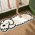 thumbnail image 1 of Fiudx Alfombra de Oveja, Diseño de Hilo de Algodón Suave, Alfombra de Baño Antideslizante, Fácil de Limpiar y Mantener, Decoración Acogedora para Dormitorio y Sala de Estar, Segura para Uso Familiar,, 1 of 6
