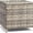 Grey, variant on 13 Gallon Outdoor Deck Box, Wicker Outdoor Storage Box with Lid, Small Storage Bin Container for Outside and Patio, Patio Rattan Side Table for Yard Porch (Grey, Trapezoidal)