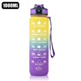 thumbnail image 1 of Botella de agua de 1 litro, botella de agua deportiva motivacional, botellas para beber a prueba de fugas, viaje, gimnasio al aire libre, jarras de Fitness para cocina, nuevo, 1 of 4