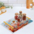 thumbnail image 5 of Ryvnso Abstract Flowers Bathroom Tray Vanity Countertop Trays Acrylic Organizer, 5 of 7