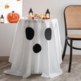 thumbnail image 1 of Mantel espeluznante de fantasma de Halloween para mesas redondas de 59 x 118 pulgadas, lindo mantel decorativo, mantel lavable, 1 of 5