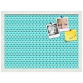 thumbnail image 2 of PinPix ArtToFrames 20x14 Custom Cork Bulletin Board    Poster Board Has a Fabric Style Canvas Finish, Framed in Satin White Frame (PinPix-234), 2 of 5