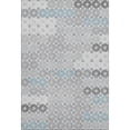 thumbnail image 2 of Addison Rugs Mayfield Premium Machine Washable Transitional Geometric Silver Rectangle Rug, 2'6" X 3'10" Machine Washable Transitional Geometric Silver Oversized Sherpa Throw Blanket, 2 of 7
