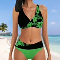 thumbnail image 4 of Bikini Mujer Traje de Baño Traje de Baño de Dos Piezas Con Estampado Sexy Para Mujer, Tankini Dividido, 4 of 6