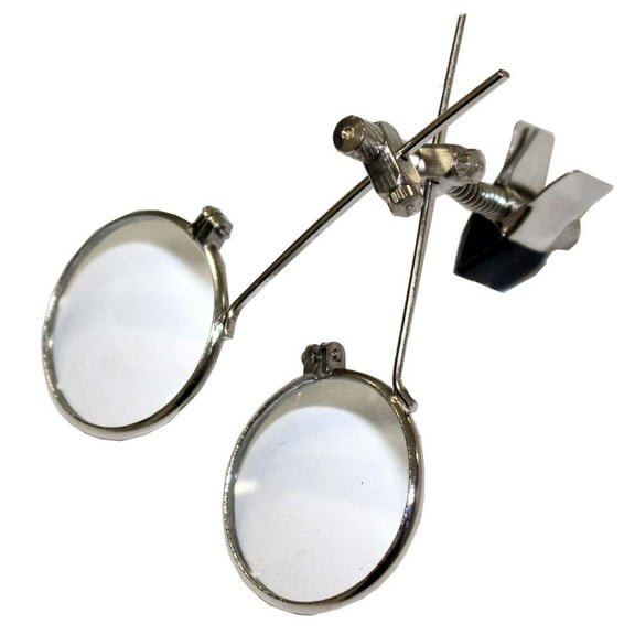 MAXIMIZE 5X / 5X Double Loop | Clips to Eyeglass Frames | 10x Combined Magnification | Scratch-Proof Design | Ideal for Jewelers & Precision Work