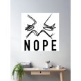 thumbnail image 2 of Nope Poster Wall Art, Modern Wall Decor, 24x24 UNFRAMED, 2 of 3
