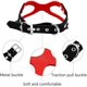 thumbnail image 3 of Arnés para perros, bandolera ajustable con anilla metálica, bandolera acolchada y cómoda para cachorros y perros de razas pequeñas para pasear, rojo, L, 3 of 5