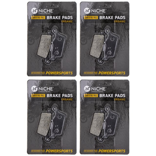Niche Rear Brake Pad Set for Suzuki DRZ400 Organic Motorcycle 4 Pack 519-KPA2484D