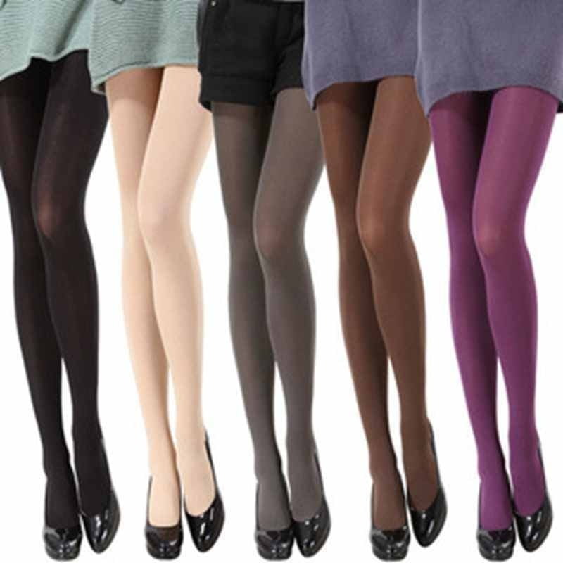 8 Colors Womens Spring Autumn Footed Opaque Stockings Pantyhose Tights