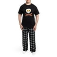 thumbnail image 5 of CafePress - Eggs Bacon Skull Men's Dark Pajamas - Men's Dark Loose Fit Cotton Pajama Set, 5 of 7