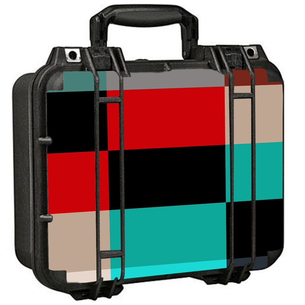 Skins Decals For Pelican 1400 Case / Colorful Boxes Checkers