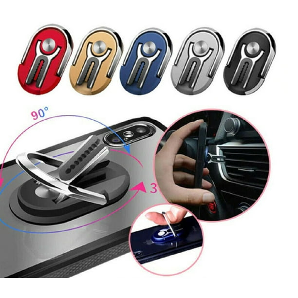 1 Pack Mobile Phone Bracket Multipurpose Rotating Ring Holder Car Vent