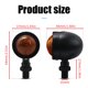 thumbnail image 2 of 12V lente ámbar Retro motocicleta intermitente lámpara indicadora luces intermitentes 1 par Tmvgtek Accesorios para autos y motos, 2 of 9