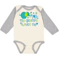 thumbnail image 3 of Inktastic My Gramps Loves Me- cute elephants Boys or Girls Long Sleeve Baby Bodysuit, 3 of 5