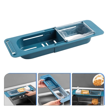 ULTNICE Expandable Telescopic Sink Holder Plastic 1 Set 14.6X5.3in