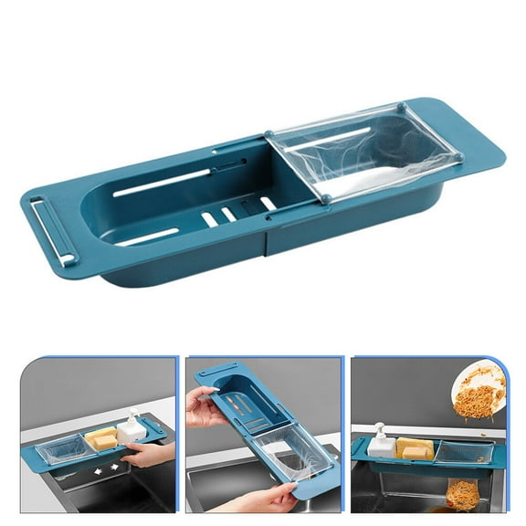 ULTNICE Expandable Telescopic Sink Holder Plastic 1 Set 14.6X5.3in