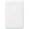 Brainerd 126438 White Stamped Round Single Blank Wall Plate, 1 per pkg