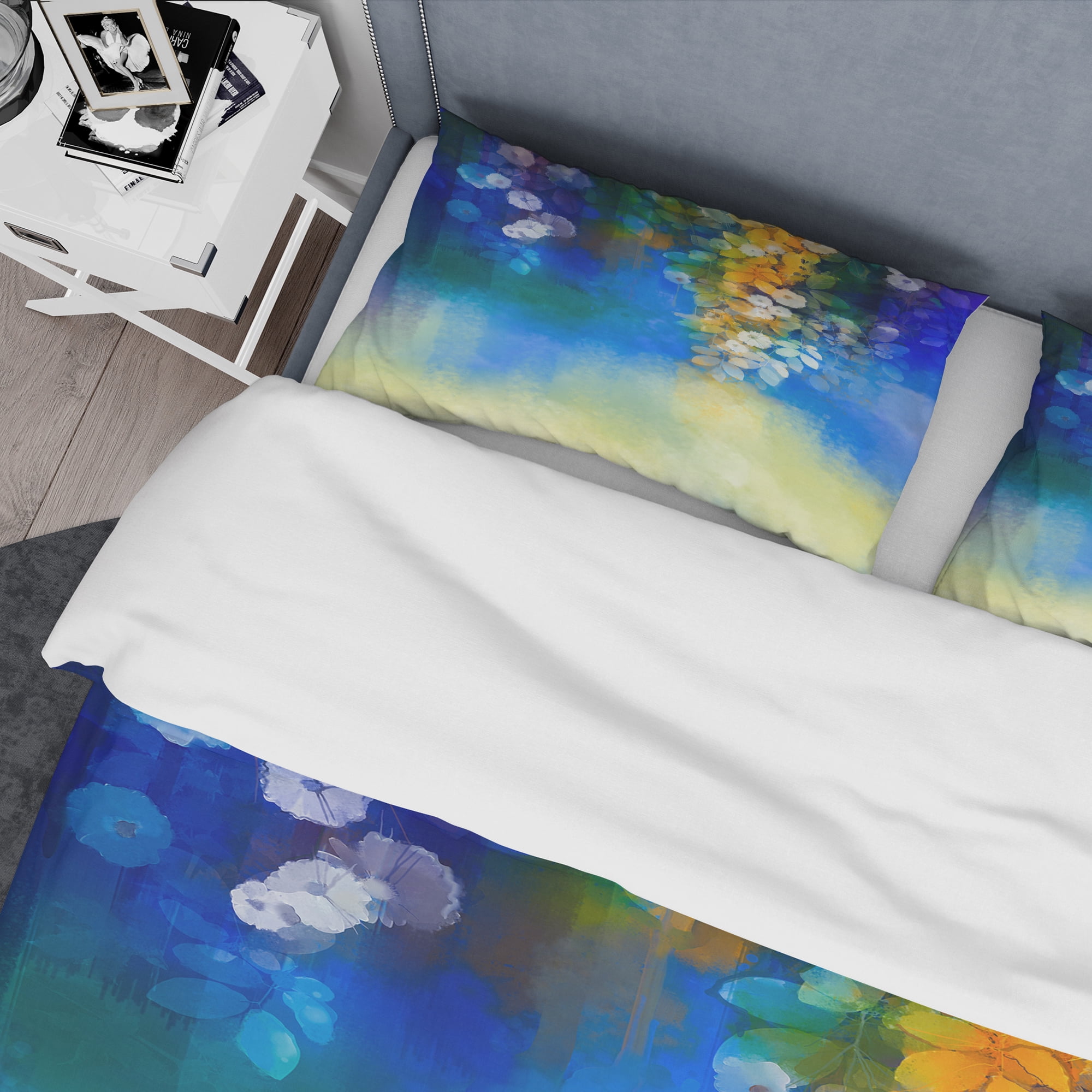 Designart 'Spring flower seasonal nature' Floral Duvet Cover Set