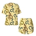 thumbnail image 5 of Naloa Various Snake Women's Short-Sleeved Pajama Set, Loungewear, Summer pajamas, Breathable Cozy - 3X-Large, 5 of 9