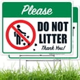 thumbnail image 1 of Please Do Not Litter Thank You With Graphic Sign,, 1 of 1