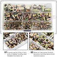 thumbnail image 5 of Raindrops 150 Pcs Threaded Insert Flat Head Nut Mechanical Fastener 2.2X1.7CM, 5 of 8