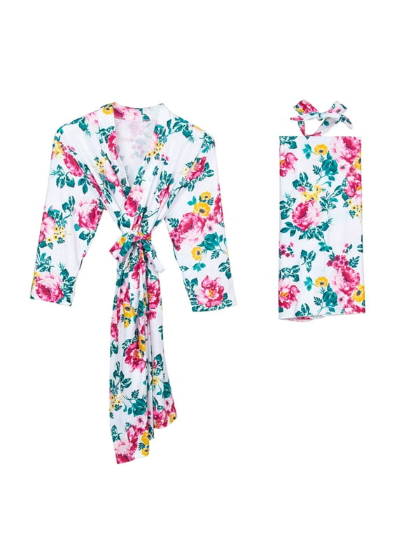 Mom Robe And Swaddle Set