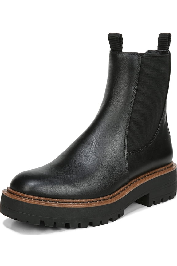 Women's Laguna Chelsea Black Leather Ankle Boot 9M