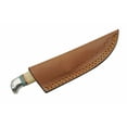 thumbnail image 2 of SZCO Supplies 8" Bone and Resin Handle Outdoor Fixed Blade Utility Knife with Leather Sheath, 2 of 6