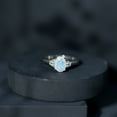 thumbnail image 4 of Rosec Jewels Real Ethiopian Opal Solitaire Ring with Moissanite- 1 Cttw, 10K White Gold, US 10.00, 4 of 10