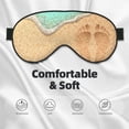 thumbnail image 3 of Goofa Beach Footprint Printed Sleep Eye Mask for Men Women, Zero Eye Pressure Sleeping Mask, Light Blocking Night Blindfold, Soft Eye Shade Cover, 3 of 7
