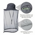 thumbnail image 4 of Mosquito Head Net Sun Hat Bug Bee Protection Mesh Fishing Outdoor Men Women Cap, 4 of 5