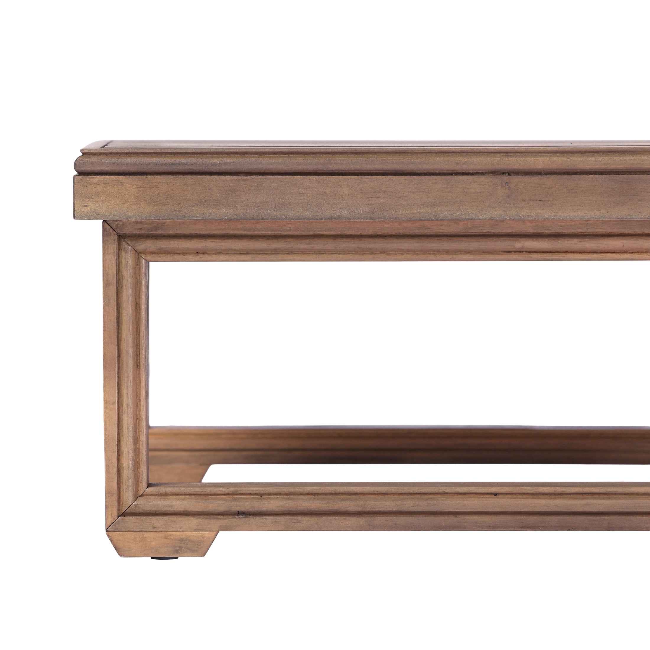 Christopher Knight Home 25.6" Rustic Outdoor Patio Acacia Wood Slatted Coffee Table, Brown Wash