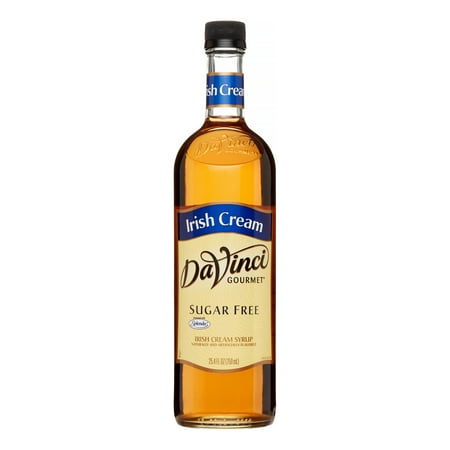 Da Vinci Sugar Free Syrup, Irish Cream, 750 mL (Glass)