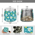thumbnail image 2 of Yayeee Ashtray with Lid for Cigarette Smokeless Stainless Steel Home Ash Holder, Small Daisy, 2 of 7