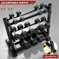 thumbnail image 4 of Dumbbell Rack Stand Only Weight Rack for Dumbbells HeavyDuty Home Gym(LBS Weight Capacity), 4 of 7