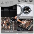 thumbnail image 5 of FOR U DESIGNS Tribal Geometric Aztec Horse Print Car Trunk Mat 29" x 39" Cargo Liner Non-Slip All Weather Durable Rear Protection for SUV Sedan Truck, 5 of 7