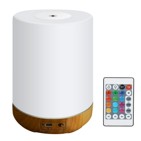 

Walmeck Leds Night Light USB Rechargeable RGB Color & Warm White Lamp for Baby Children Room Bedroom