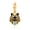 Bastet Pharaoh Cat, variant on 925 Sterling Silver Autumn Scarecrow Dangle Charm, Maple Leaf Orange Red Enamel Pendant Bead, Fall Harvest Charm Compatible with European Bracelet & Necklace, Jewelry Gift for Women