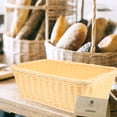 thumbnail image 3 of Panier à Pain Tissé Panier à Fruits de Table Panier de Rangement en Plastique Tissé, 3 of 8