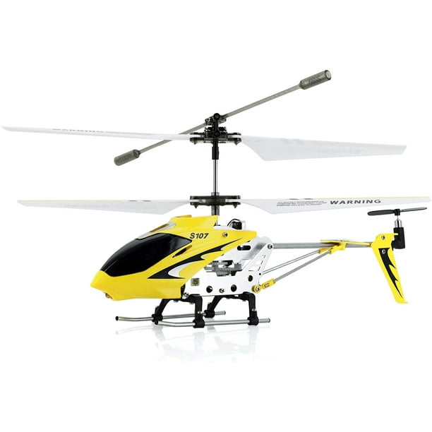 Helicóptero RC SYMA S107/S107G GYRO 3.5 CH Mini RTF amarillo