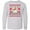 AC-Heather Grey, variant on Inktastic Happy Valentine's Day Sloth and Llama Ugly Sweater Style Long Sleeve Youth T-Shirt