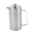 thumbnail image 2 of Cafetera a presión francesa de acero inoxidable, fácil de usar, tetera de café a prueba de herrumbre, cafetera para acampar al aire libre, cocina o Medio, 2 of 8