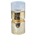 thumbnail image 2 of A&B Home Gold Cylindrical Glass Candleholder 5.9" x 5.9" x 13.2", 2 of 4